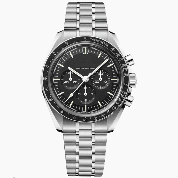 JASON007 Top OME Speed master Professional Moonwatch 42mm Sapphire Mirror Multi-function Chronograph Stainless Steel Strap VK Quartz Hot Selling Luxury Mens Watch