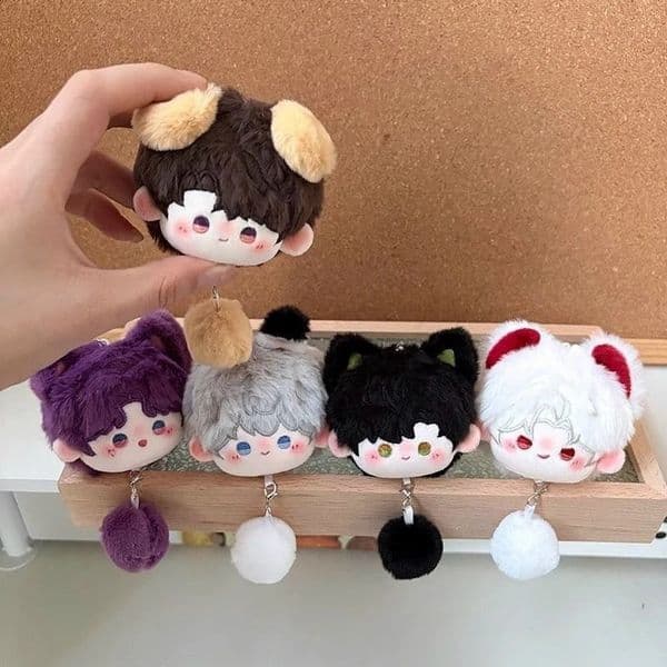 Game Love Deepspace Plush Keychains Backpack Hanging Charm Cartoon Figure Doll Keyring Bags Pendant Qin Che Fans Gift Souvenir 250919BJ