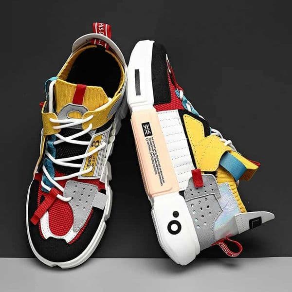 QZHSMY Summer 2022 Mixed Colors Sneakers Men Breathable Trendy Male Couple Shoes Big Size 46 Light Casual Shoe Zapatillas Hombre W250920