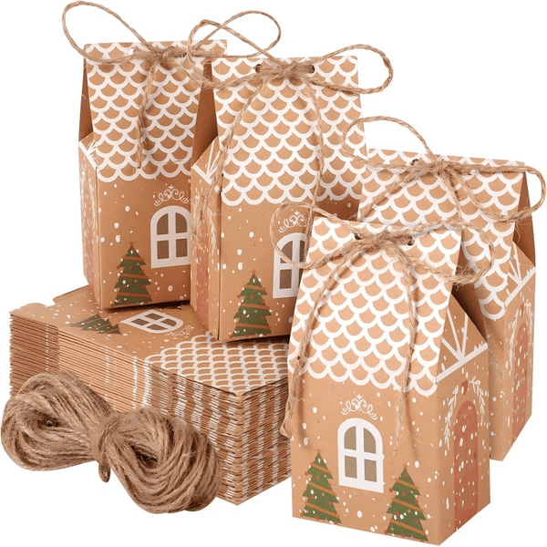 Mini Christmas Party Gift Boxes Bags Perfect Small Gifts and Stocking Stuffers