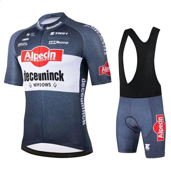 2025 Alpecin Pro Team Bicycle Short Sleeve Maillot Ciclismo Summer Breathable Cycling Clothing Sets Men Cycling Jersey Suit 250920BJ