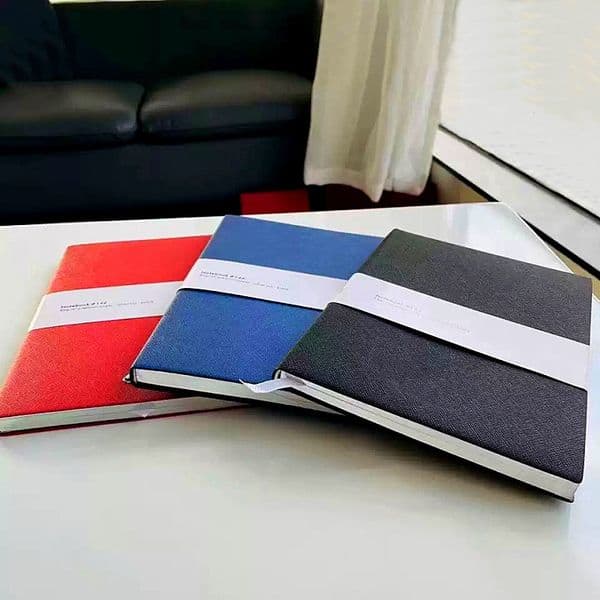 Monte 146 Notepads Black /Blue Leather Cover Agenda Handmade Note Book luxurs Periodical Diary Business Notebook A5