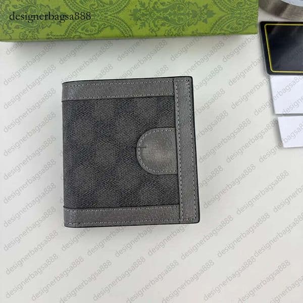 Short wallet Designer Men's Wallet Leather Credit Card Holder High Quality Classic Cash Clip Coin Pocket Purse Term Business Double Fold Bestselling Wallets