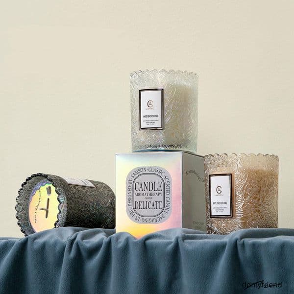 Less Scented Fragrances Home Decor Aromatherapy Relief Glass Cup Wax Candle Glim Gift ddmyfriend ddmyfriend