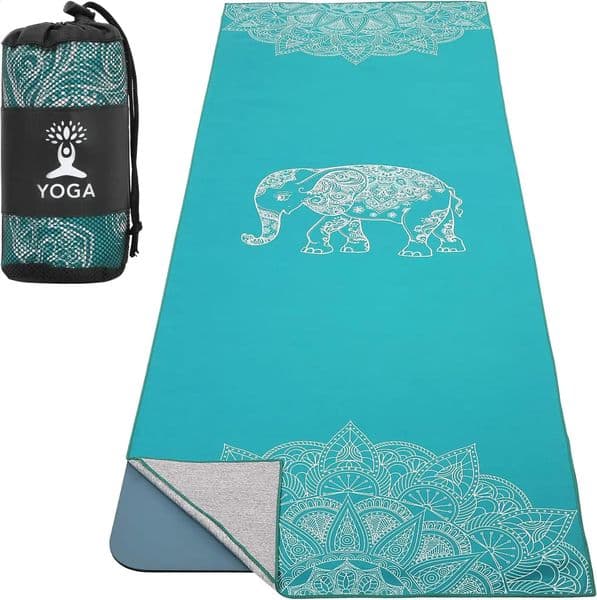 MoKo Yoga Towel Non Slip Yoga Mat Yoga Blanket Printing Pattern Quick Dry with Corner Pocket for Bikram Pilates Gym Workout 250920BJ