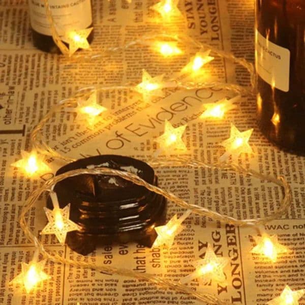 15m3m6m10m LED Star String Lights Christmas Garland Battery USB Powered Wedding Party Curtain String Fairy Lamps For Home Z250922