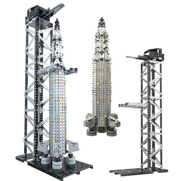 3D Metal Assembly Building Blocks Aerospace Building Simulation Screw Nut Assembly Rocket Launcher Model Toy For BoyXJ250922