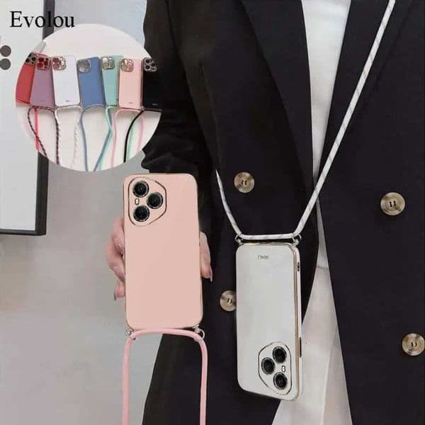 Crossbody lanyard Plating Case For Honor 400 Pro 400 Lite Soft TPU Lens Protection Shockproof Phone Cover For Honor Power GTXJ250922