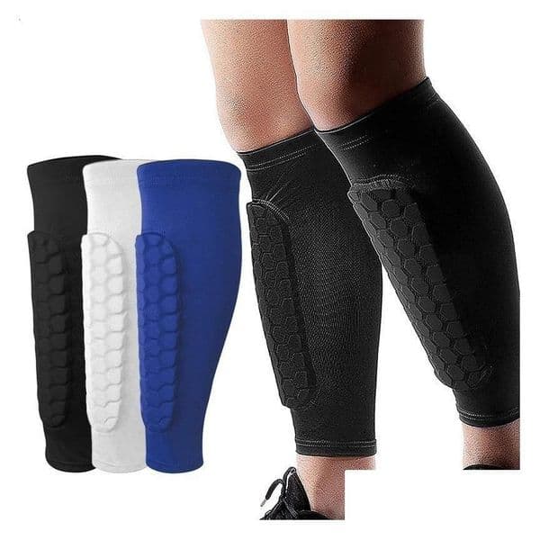 2026 new Elbow Knee Pads Women Men Teen Kids Football Shin Guards Soccer Honeycomb Anticollision Compression Legwarmers Gym Leg Calf Sleeves