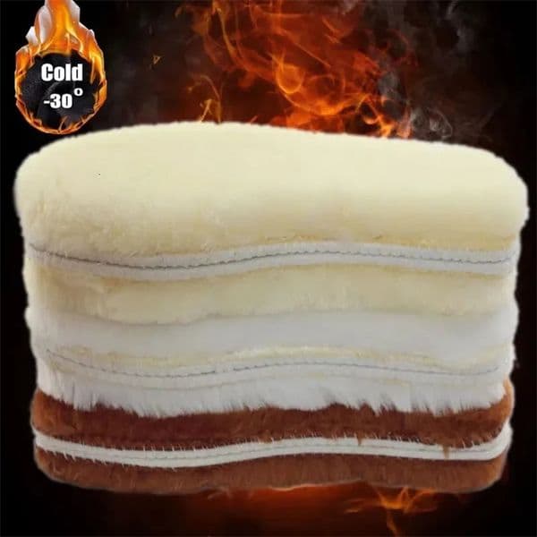 1 pair of sizes 35-45 thick bed sheets winter plush bed sheets natural snow boots wool warm bed sheets 240919bj