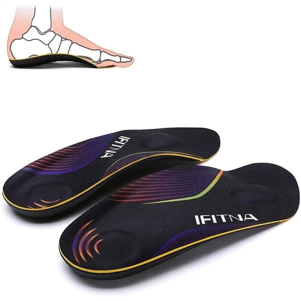 Ortics Arch Support Insert 3/4 Shock-Absorbing Insoles for Plantar Fasciitis Flat Feet Relief Heel Spur Pain 241224