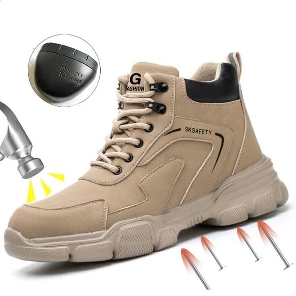Men Steel Toe Safety Work Boots Indestructible Construction Safety Boots Puncture Proof Male Work Shoes Protective Footwear 250120bj