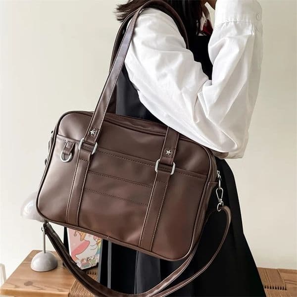 Japanese Style JK Bag Women High School Student Uniform Bag PU Leather Shoulder Bag Women Simple Handbags Crossbody Bags Itabag 241206