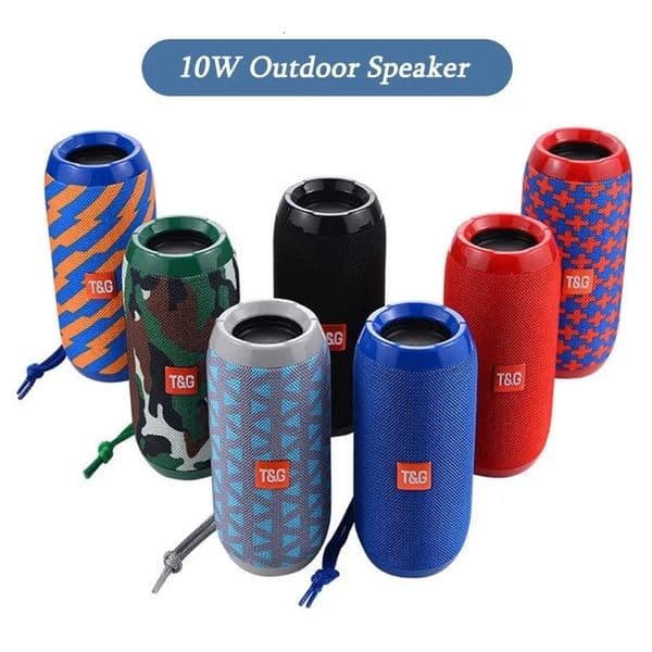 Portable S ers TG117 Outdoor S er Waterproof Wireless Column Louds er Box Support TF Card FM Radio Aux Input 231007bj