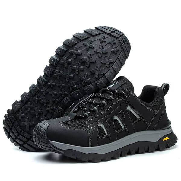 Ddmysports Steel Toe Lightweight Non Slip Comfortable Work Shoes Breathable Lace Up Safety Sneakers For Men Women Outdoor Shoes