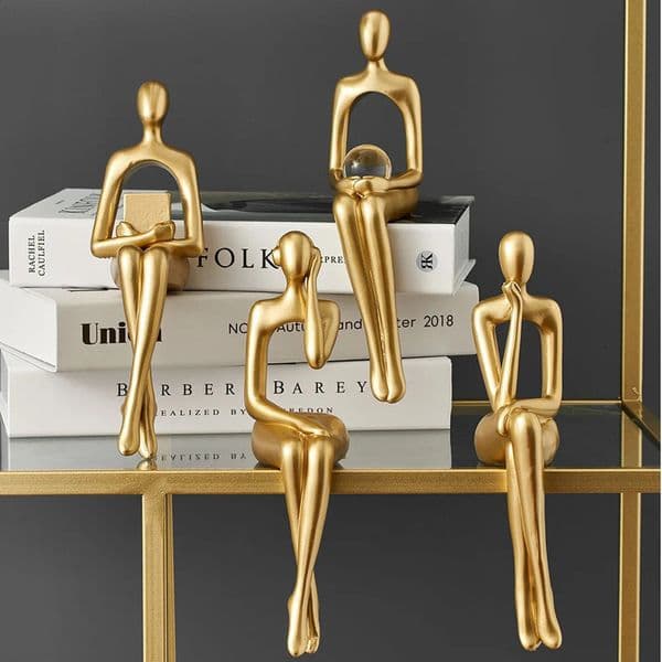 Abstract Figurine Art Statue Decoration Home Lover Sculpture Ornament Desktop Decor Couple Sculpture Art Modern Artwork 240723