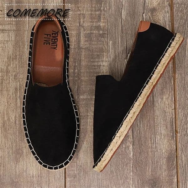 Mens Espadrilles 2024 Spring/Summer Collection Linen Mens Classic Casual Shoes Handmade Loafer Shoes Fashion Apartment Large Size 47 240930bj