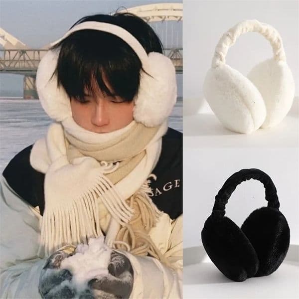 Ear Muffs Soft Plush Warmer Winter Warm for Women Men Fashion Solid Color Earflap Outdoor Cold Protection EarMuffs Cover 231130bj