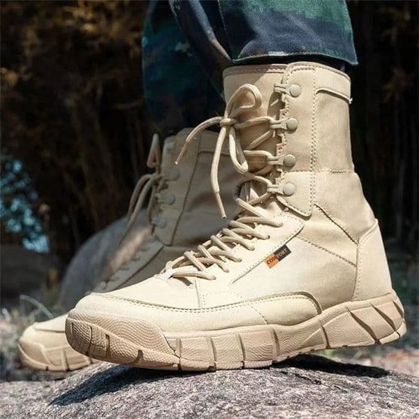 Lightweight Mens Tactical Shoes Combat Boots Training Lace Up Waterproof Outdoor Botas Hiking Breathable Shoes 240708bj