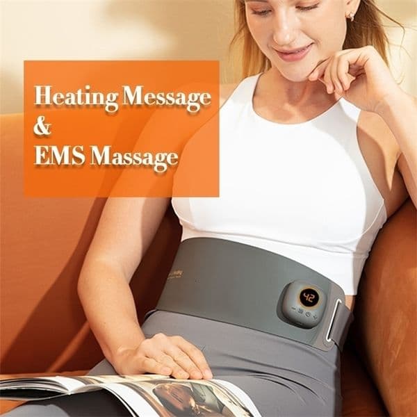 Core Abdominal Trainers Heating EMS Muscle Stimulator Abdominal Body Massage Slimming Belt Electric Smart Toner ABS Trainer Waist Weight Loss Fitness 230820BJ
