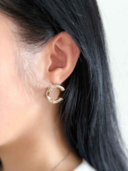 2026 Luxury quality charm stud earring with simple design in 18k gold plated have stamp box PS6893A