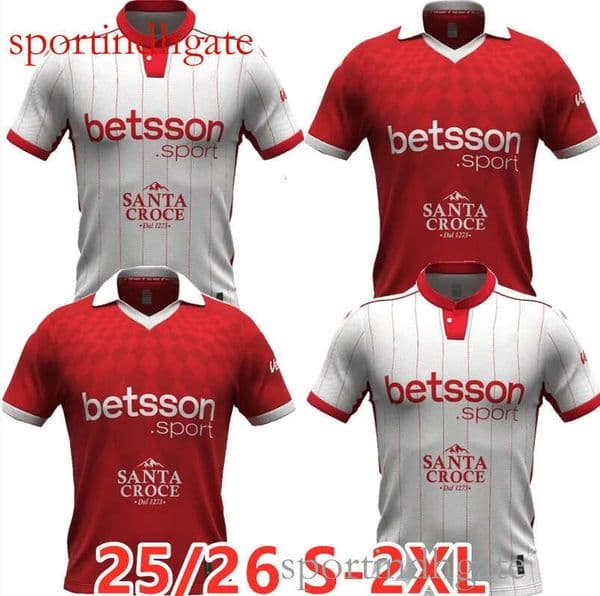 Men's 2025/26 Soccer Jersey: Home and Away Styles, Serie B Club Uniforms, Sizes S-2XL