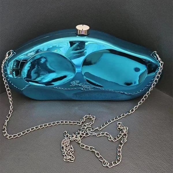 Latest Acrylic Purse Clutch Cloud Bag Blue/Gold/Silver Chain Party Bolsas Evening Clutch Bag 241231