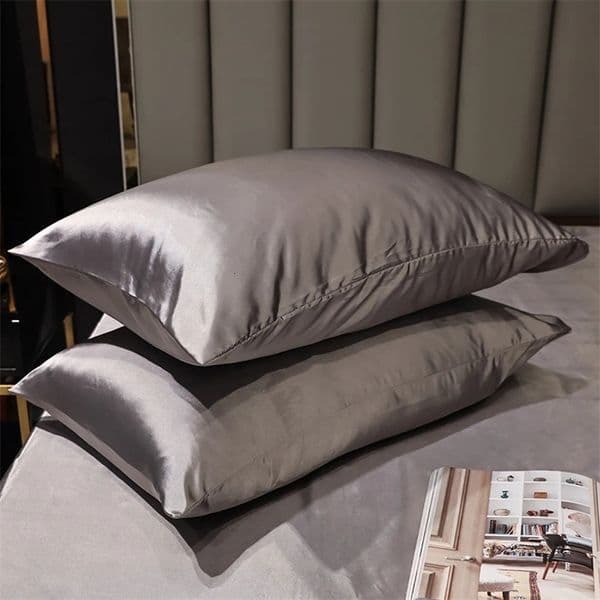 1 piece/2 pieces pure satin soft pillowcase bedding pillowcase rectangular pillowcase bedding multi-color 240829bj