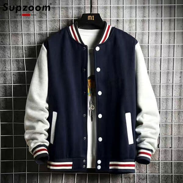 Supzoom Arrival Fashion Fleece Casual Baseball Uniform Cotton Spliced Regular Rib Sleeve Clothing Bomber Jacket Men 250923BJ