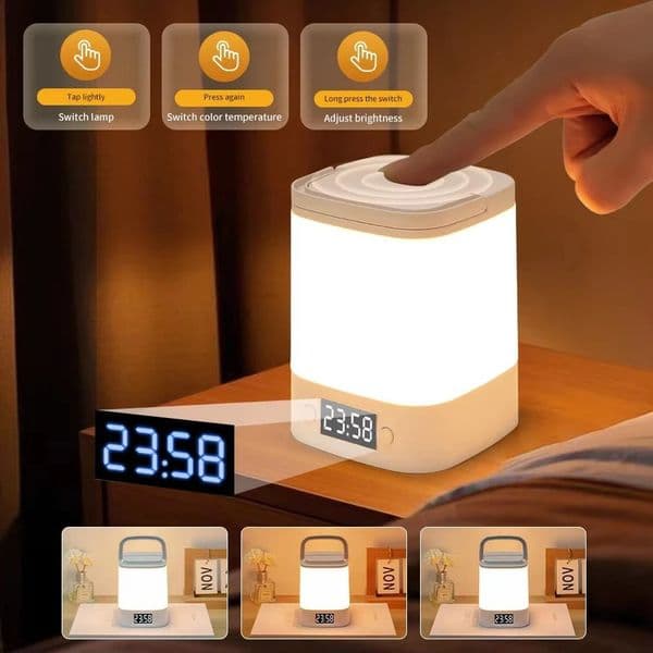 LED Night Light Bedside Rechargeable Desk Lamp Bedroom Baby Feeding Eye Protection Sleep Childrens Room LightS Table Lamp 250529