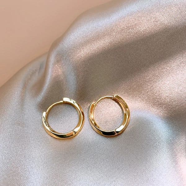 Irregular Metal Round Hoop Earrings For Womens Simple Fashion Jewelry Party Exquisite Accessories Unusual Earrings 250815