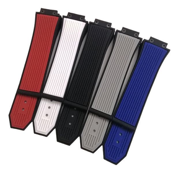 Alternative Hengbao Silicone Waterproof Strap, Big Bang Series Sports Sweat-proof Rubber 26X17 Strap