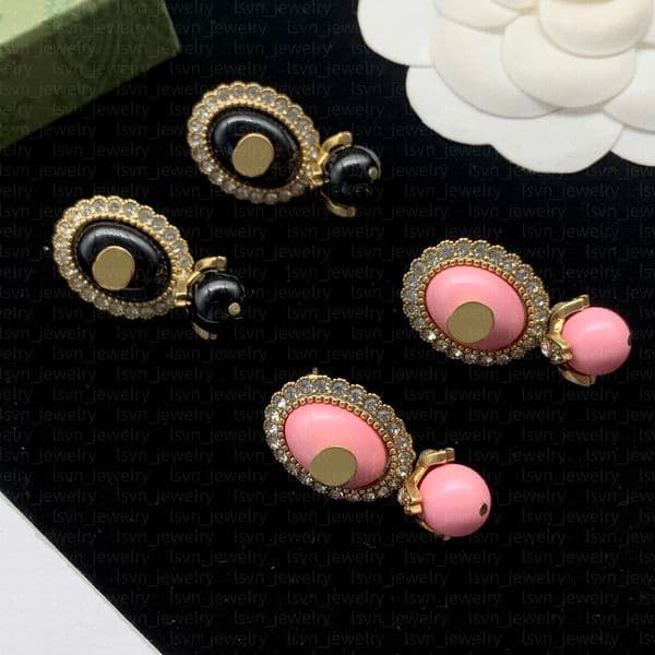 Fashion Diamond stud earrings Jewelry For Women Sparkling And Exquisite Round Stud Earrings Diamond Necklace Luxurious And Extravagant Gold-Colored Accessories