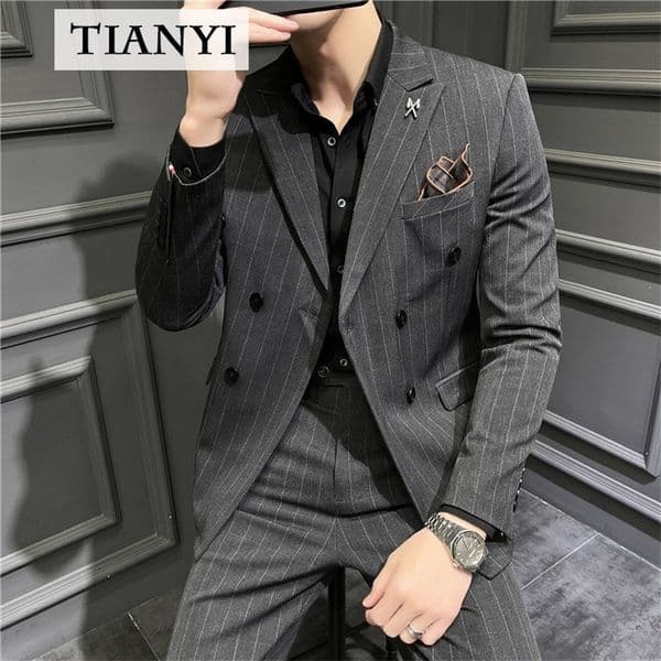 Men's Suits Blazers High-quality Suits Fit Casual Business Plus Size Formal Suits Men's Groom Groomsmen Dresses Ensemble Costume Homme 230303
