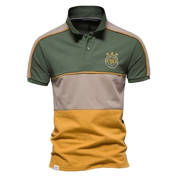 Men's Polos AIOPESON Summer Cotton Dot Printed Men's Polo Shirt Casual Social Business Men's Polo Short Sleeve Polo Men's Clothing 230412