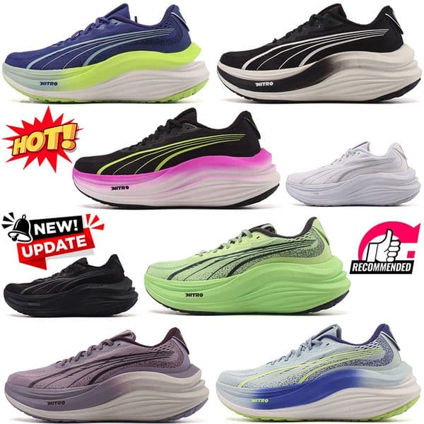 designer magmax nitro running shoes deviate men women black white silver pink lapis lazuli blue mens trainers outdoor sneakers size 36-45