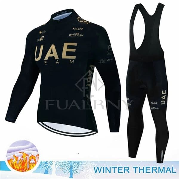 2026 new UAE Winter Wool Bicycle Shirt Set Mens Mtb Clothing Uniform Full Tricuta Waiver Mail 240909w free shipping