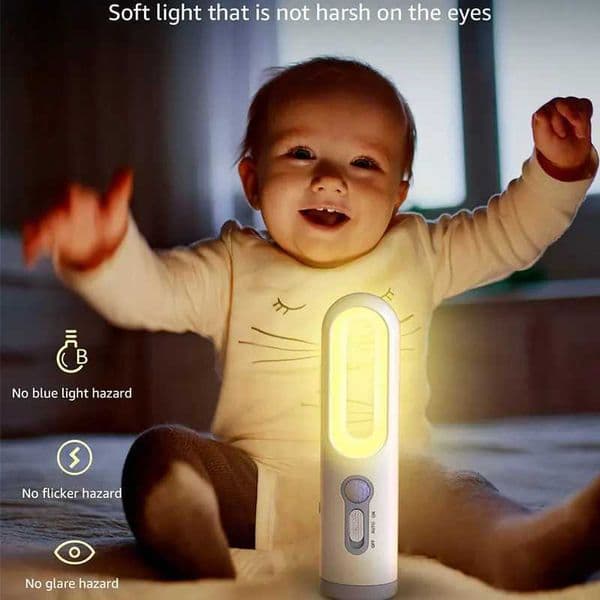 Portable 2 in 1 Flashlight Motion Sensor Night Light Bedroom Bathroom Reading Camping Lighting Baby Feeding Eye Care Bedside Lam X250924
