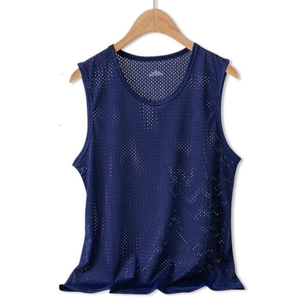 Men Vest Ice Silk Quickdrying Bodybuilding Tank Fitness Muscle Mesh Breathable Sleeveless TShirts Casual Sport Tops Undershirt 240415