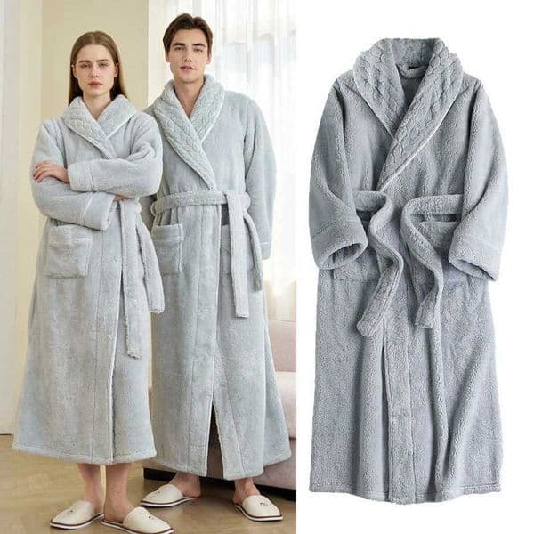2025 Autumn Winter Warm Kimono Thick Coral Fleece Bath Robe Gown Women Sleepwear Warm Home Clothing Long Big Size Nightwear Z250924