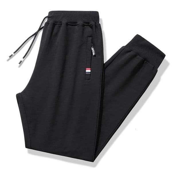 Men's Casual Pants Sweatpants Men Cotton Spring Autumn Jogger Pants Zipper Pockets Elastic Waist Trousers High Quality Homme 17 210723