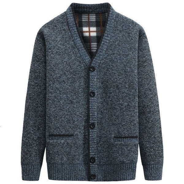 Mens Sweaters Cardigan Men Autumn Winter Thick V Neck Knitted Sweater Coats Causal Warm Fashion Large SizeClothing 230904