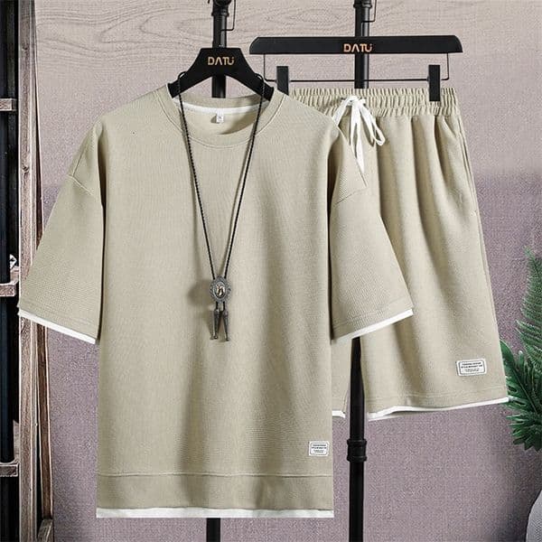 Men's Tracksuits Men Casual Sets Harajuku Tracksuit T-shirtShorts Two Piece Set Summer Men's Streetwear Jogging Sports Suit Clothing 230511