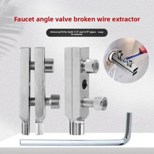 New Tightening Faucet Angle Extractor Reverse Thread Water Broken Pipe Triangle Vae Repair