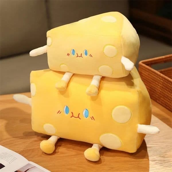 Plush Dolls 1pc 2050CM Funny Cheese Plushie Toys Simulation Pillow Stuffed Soft Creative Animal Cushion Birthday Gifts 231013