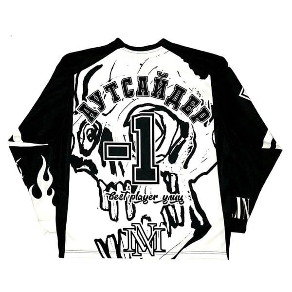 Hip-hop Trend Sprots Long Sleeves Vintage T Shirt Streetwear Gothic Fashion Loose Baseball Y2K Casual Retro Classic Clothing 240716