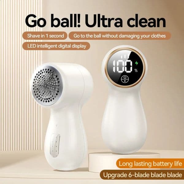Lint r Electric Hair Clip Trimmer Intelligent LED Digital Display Fabric USB Charging Portable Professional Fast Clothing 240823