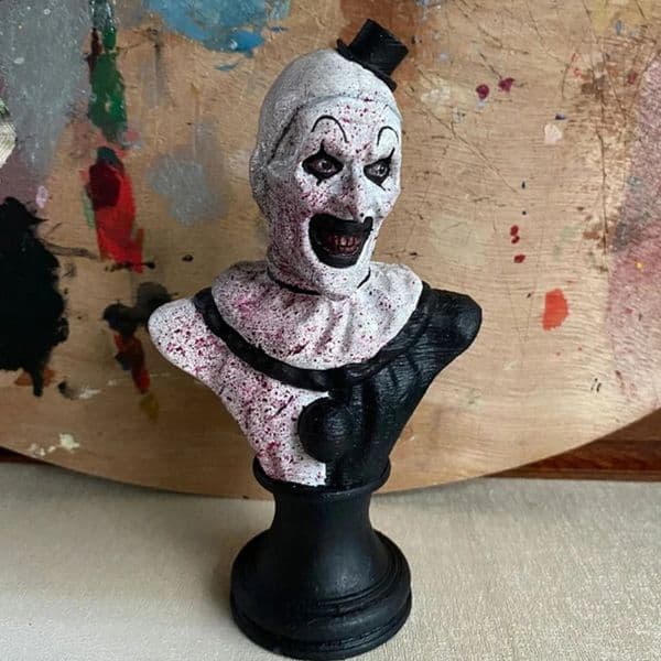 Terrifier Art Clown Characters Terror IndoorOutdoor Garden Statues Halloween Decoration Resin Sculptor 240812