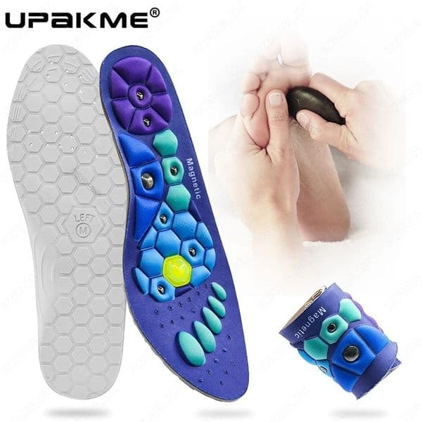 Therapy Sports Insoles Massage Magnetic Foot Weight Loss Slimming Acupressure Insole Anti-fatigue Health Care Shoe Pads 250617