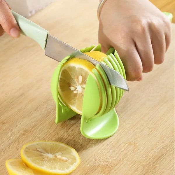 Stainless steel kitchen handheld orange lemon slicer tomato fruit onion 240829